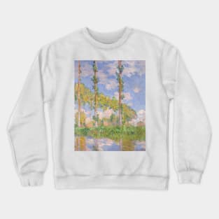 Poplars in the Sun by Claude Monet Crewneck Sweatshirt